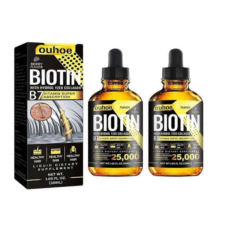 1-3x Biotin Hair Growth Oil Vitamin B7 Hair Essential Oil Treatment Preventing Loss Restorer Essential Oil 30ml
