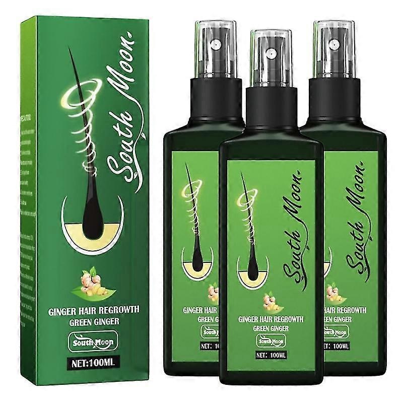 3Pcs Growth Nourishing Ginger Spray, Hair Growth Serum Spray Hair Lotion, Regrowth Nourishing Ginger Spray