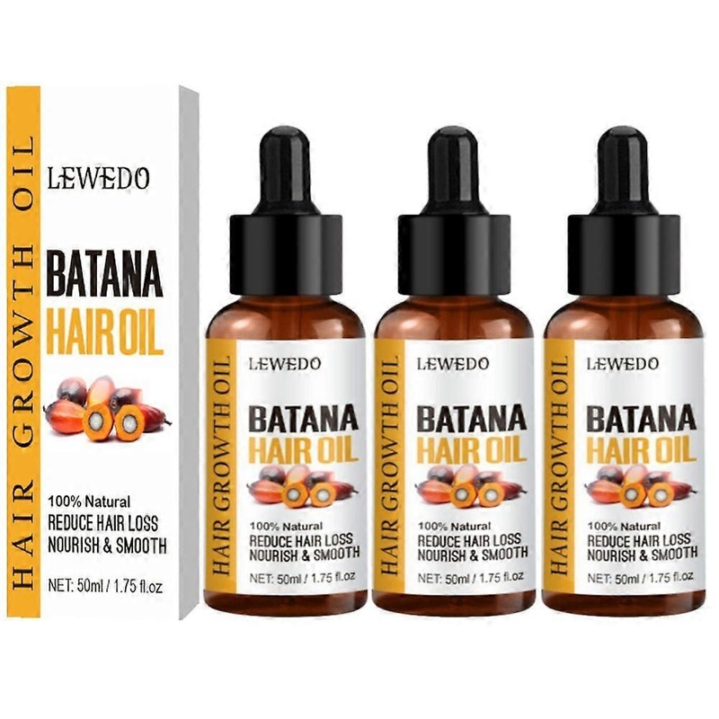 3pcs Natural  Pure Batana Oil For Hair Growth Traction Alopecia Treatment Oil Natural Crazy Hair Regrowth Anti Hair Break Women