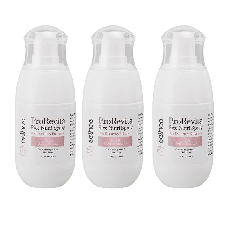 3pcs Thicker Hair Serum Spray 50ml Herbal Extract Rice Moisturizing Thick Hair Repairing Spray