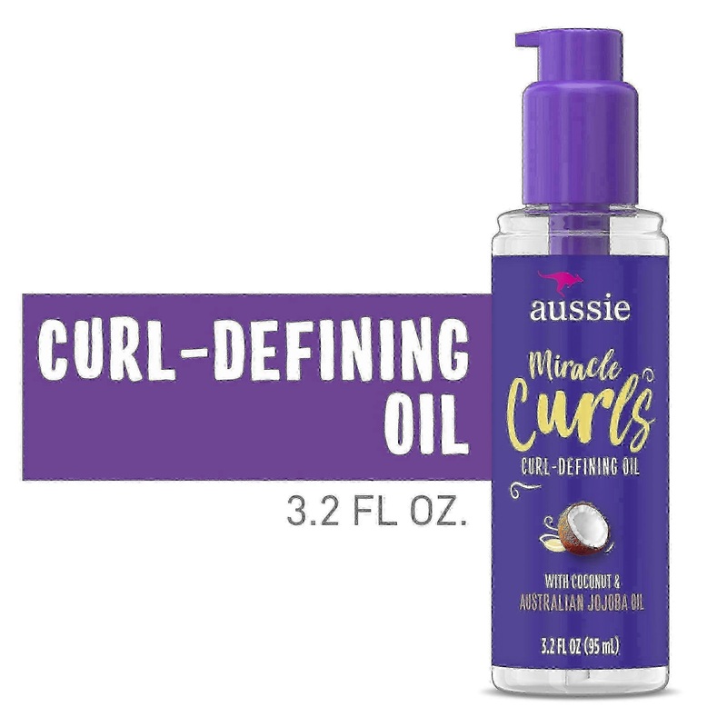 Aussie Miracle Curls Coconut Curl-defining Oil, 3.2 Oz