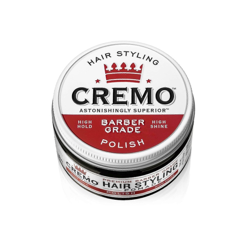 Cremo Barber Grade Hair Styling Pomade, Polish, 4 Oz