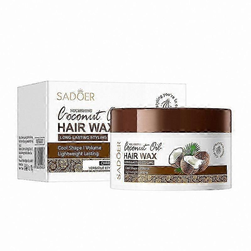 Hydrating Coconut Hair Wax for Styling, Long-Lasting Hold, Edge Control, Lightweight Volume, Nourishing Moisture Treatment
