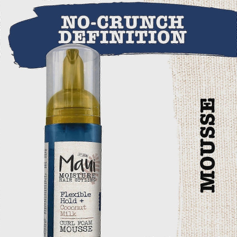 Maui Moisture Flexible Hold + Coconut Milk Curl Foam Mousse, 8.5 Oz
