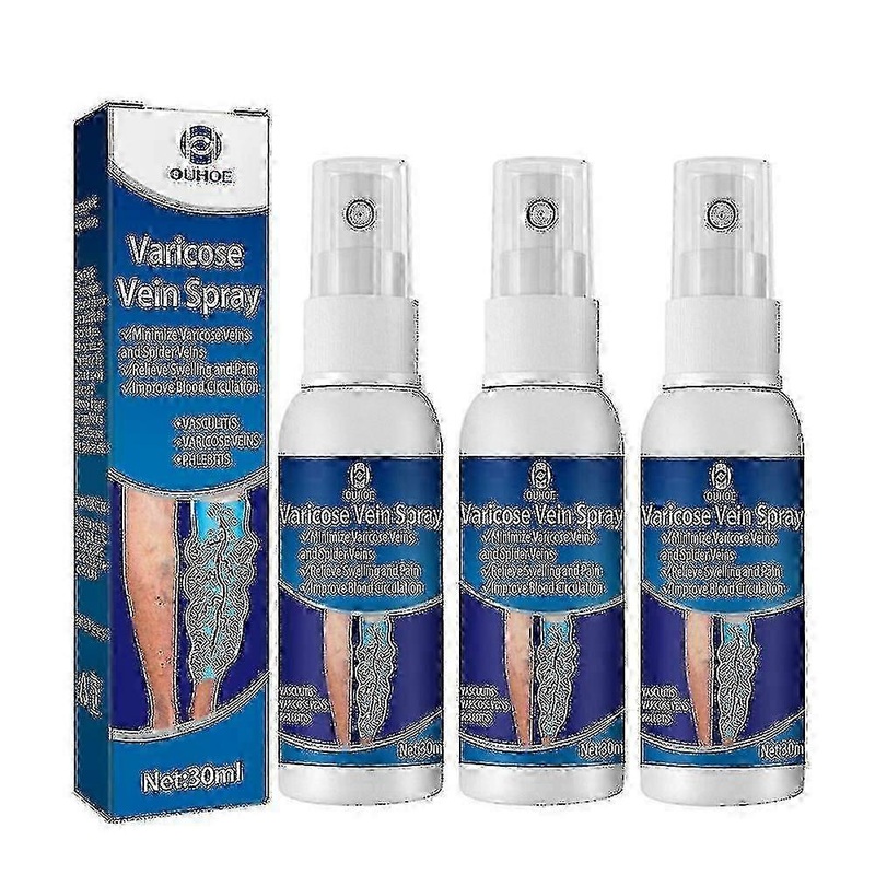 2025 3x Vein Fix Varicose Treatment Spray Veinhealing Varicose Veins Treatment Spray Happy H