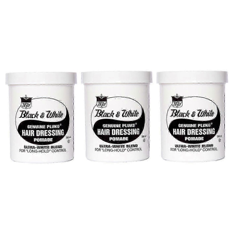 2025 Pluko Classic Hair Pomade – Strong Hold Styling for Men & Women (200ml, 3-Pack)