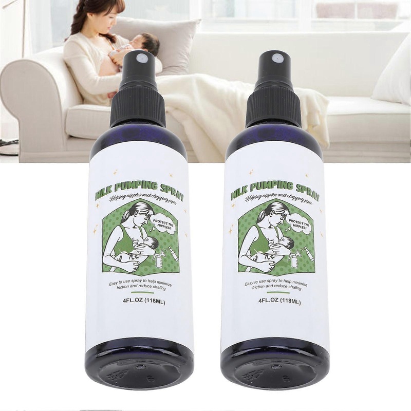 2pcs Milk Pumping Spray Moisturizing Unclogging Nipples Pump Lubricant Spray for Breastfeeding 118ml