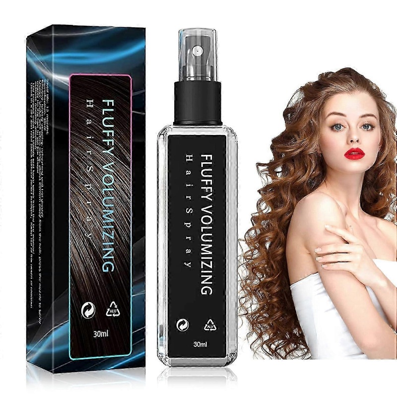 30ml Fluffy Volumizing Hair Spray, Extra-Volume Magic Spray, Instant Volumizing with Non-Greasy & Non-Sticky, Long-lasting Bright