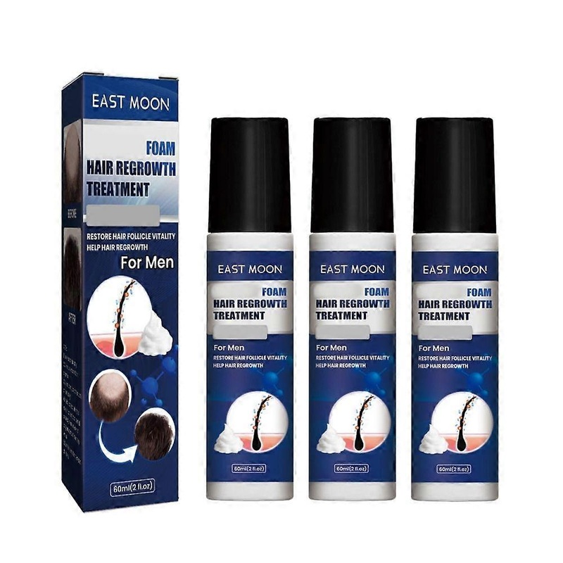 3pcs Foam With Biotin,hair Regrowth Treatment With Added Natural Hair Growths