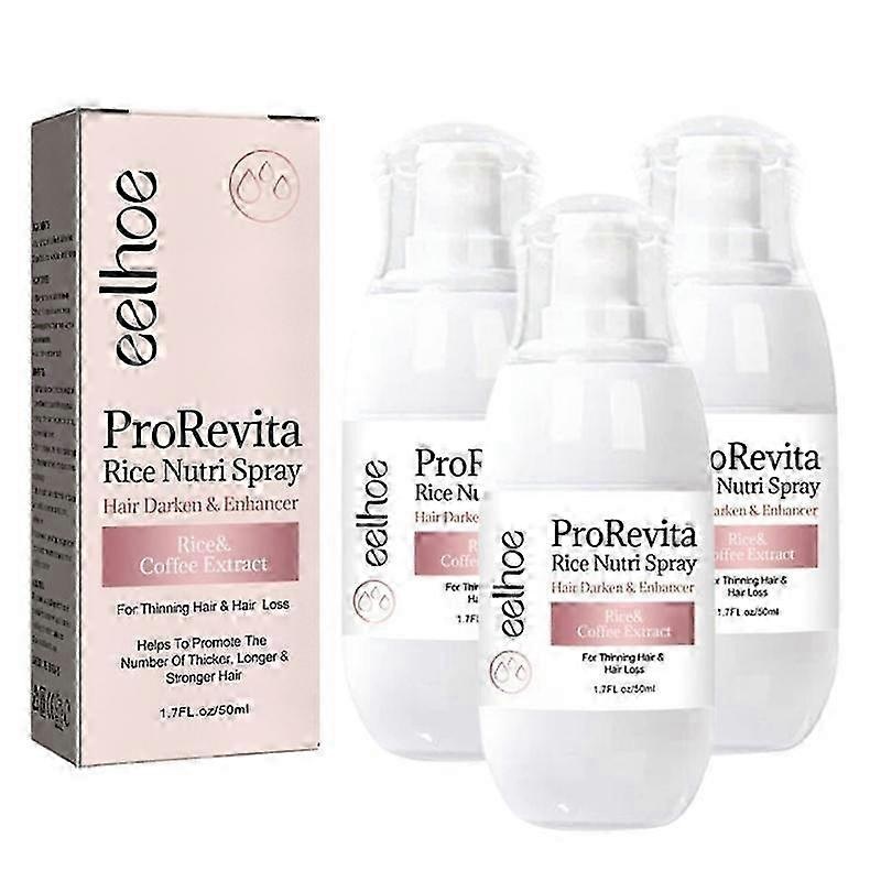 3Pcs Zephta H-Regrow 2.0, Zephta Hair Regrowth, Prorevita Rice Nutri Spray, for Hair