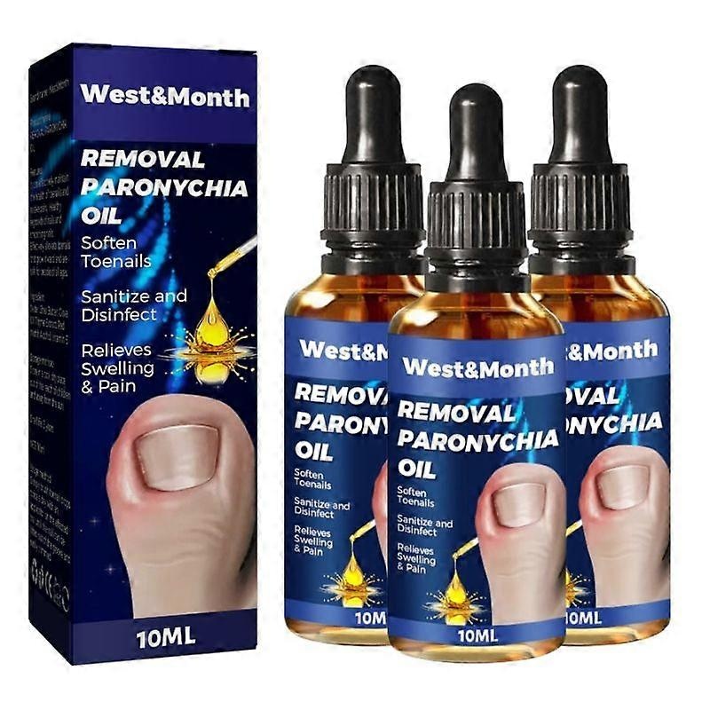 3x Toenailcare Removal Paronychia Oil, Ingrowing Toenail Treatment Oil, Toenailcare Oil For Removing Paronychia