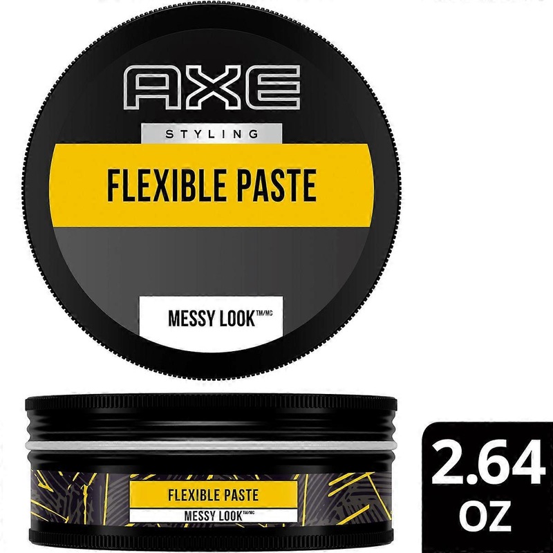 Axe Styling Messy Look Medium Hold Low Shine Flexible Hair Paste – Travel Size – 2.64oz