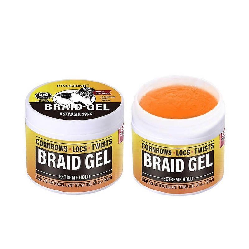 Braid Gel Extreme Hold, High Shine | Frizz & Flake-Free Edge Control | Slick & Style Braids, Locks, Twists, Cornrows | 120ML