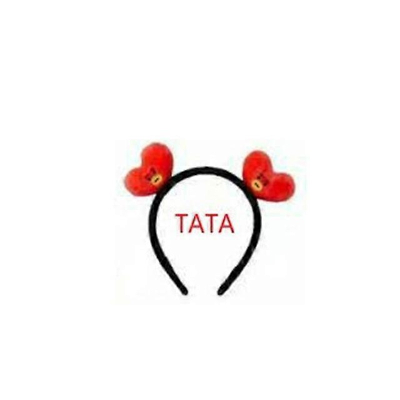 Cartoon Hair Hoop Cute 3D BTS Plush Head Wrap Hair Accessories Gift for Kids