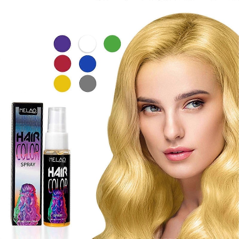 Colour Hair Sprays 30ml, Hair Spray Colour Washable Temporary Hair Dye Spray for Cosplay, Prom, Party, Christmas, Halloween