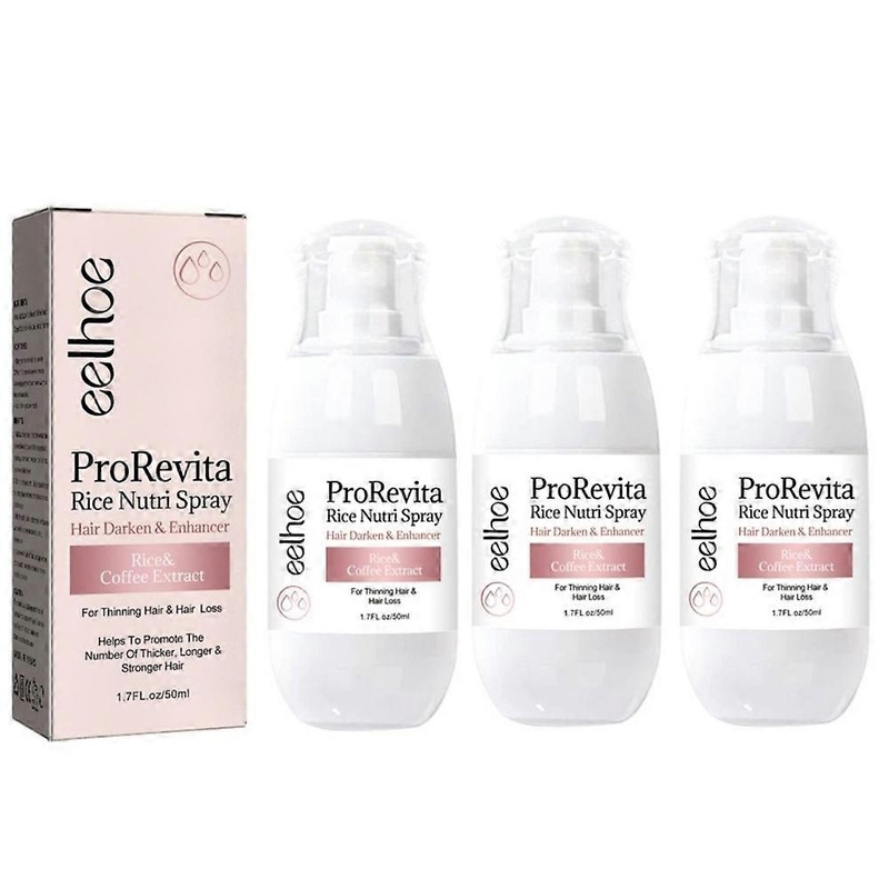 3X Zephta H-Regrow 2.0, Zephta Hair Regrowth, Prorevita Rice Nutri Spray, for Hair