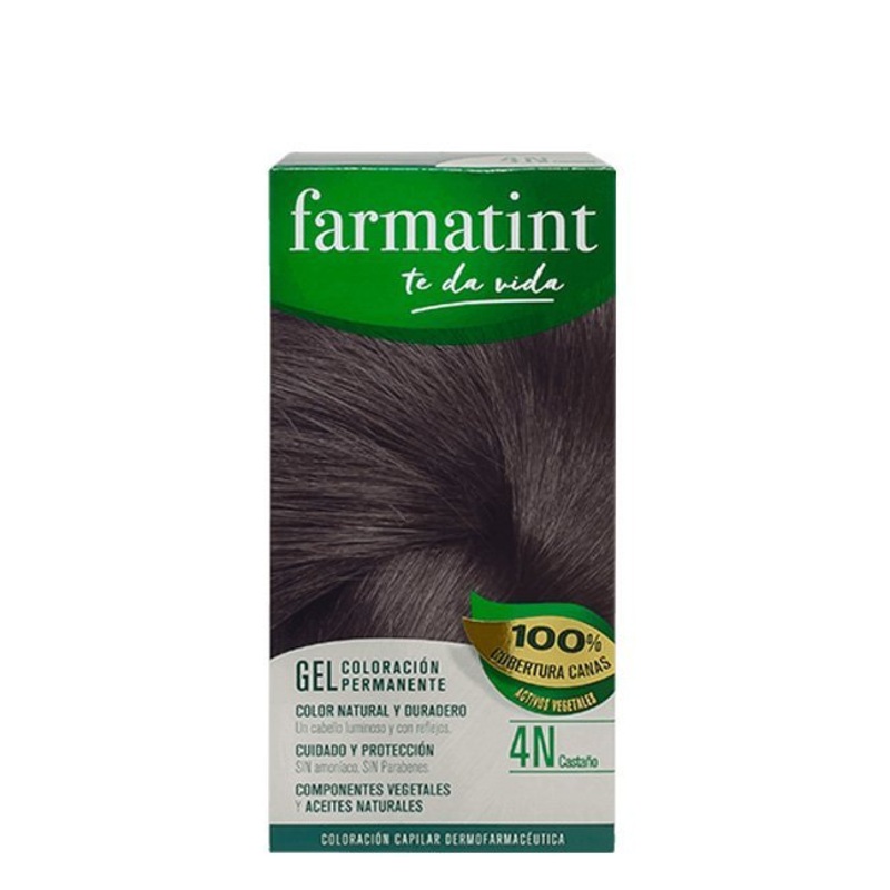Farmatint Permanent Gel Hair Color 4N Chestnut