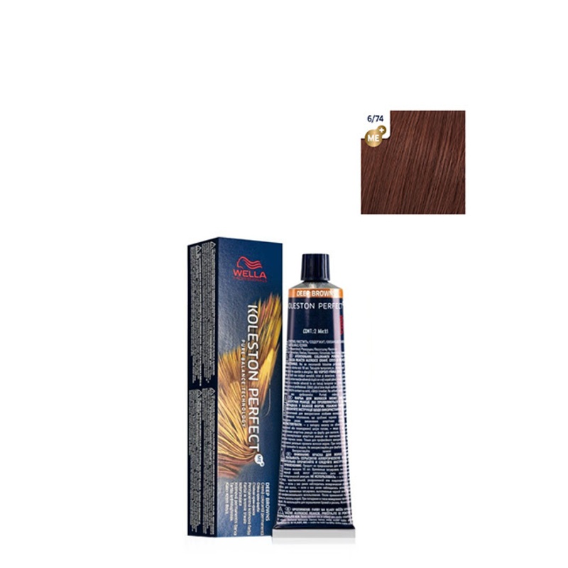 Wella Professionals Koleston Perfect Deep Browns Color 6/74 Dark Blonde Brown Red 60ml