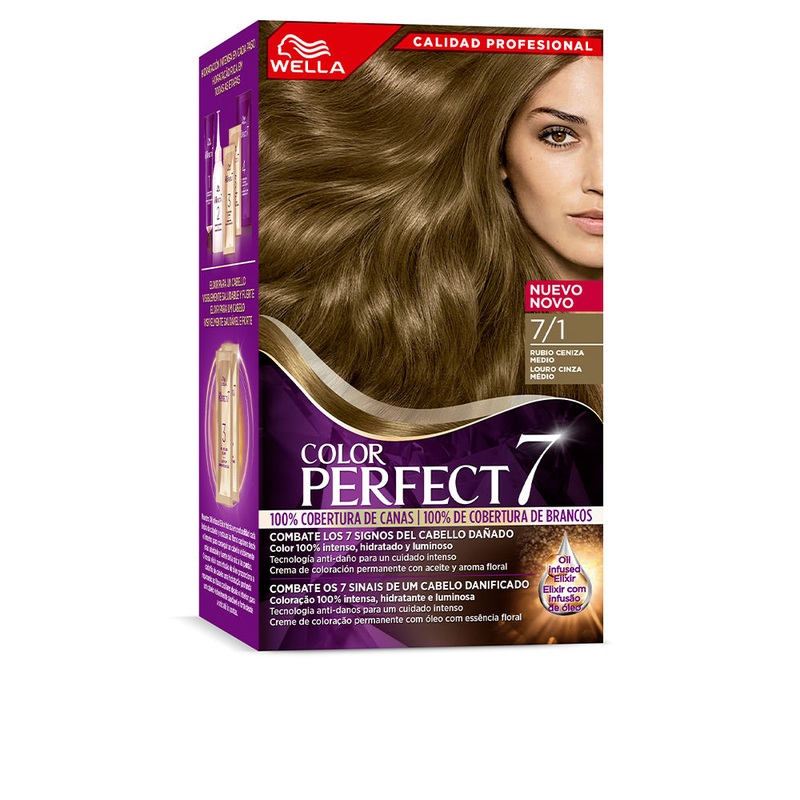 Wella Color Perfect 7 100% Gray Coverage Color 7/1 Ash Blonde Medium