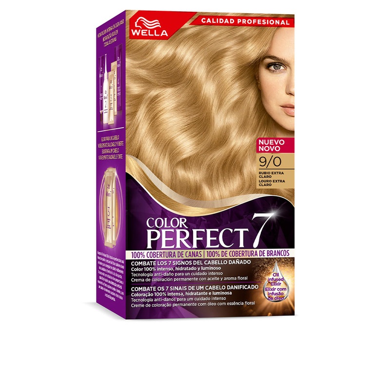 Wella Color Perfect 7 100% Gray Coverage Color 9/0 Extra Light Blonde