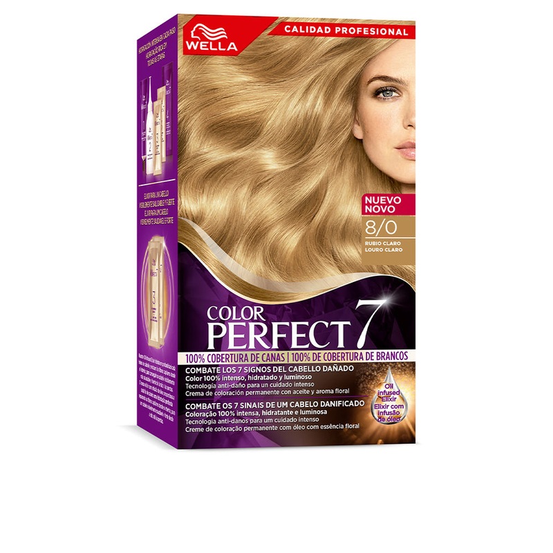 Wella Color Perfect 7 100% Grey Coverage Color 8/0 Light Blonde