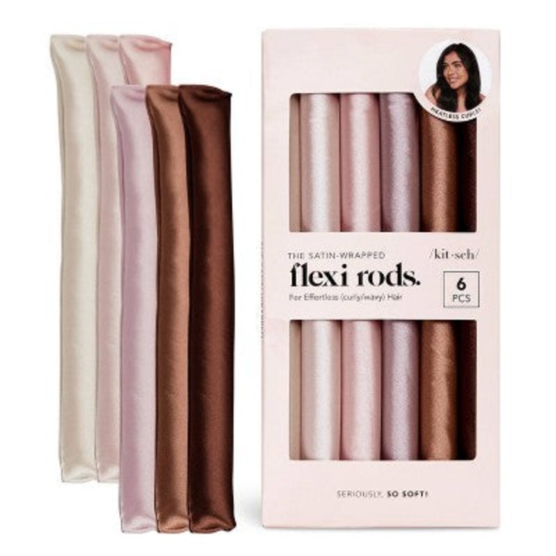 Kitsch Flexi Rods Hair Rollers Rosewood 6pk – Imperfect Box