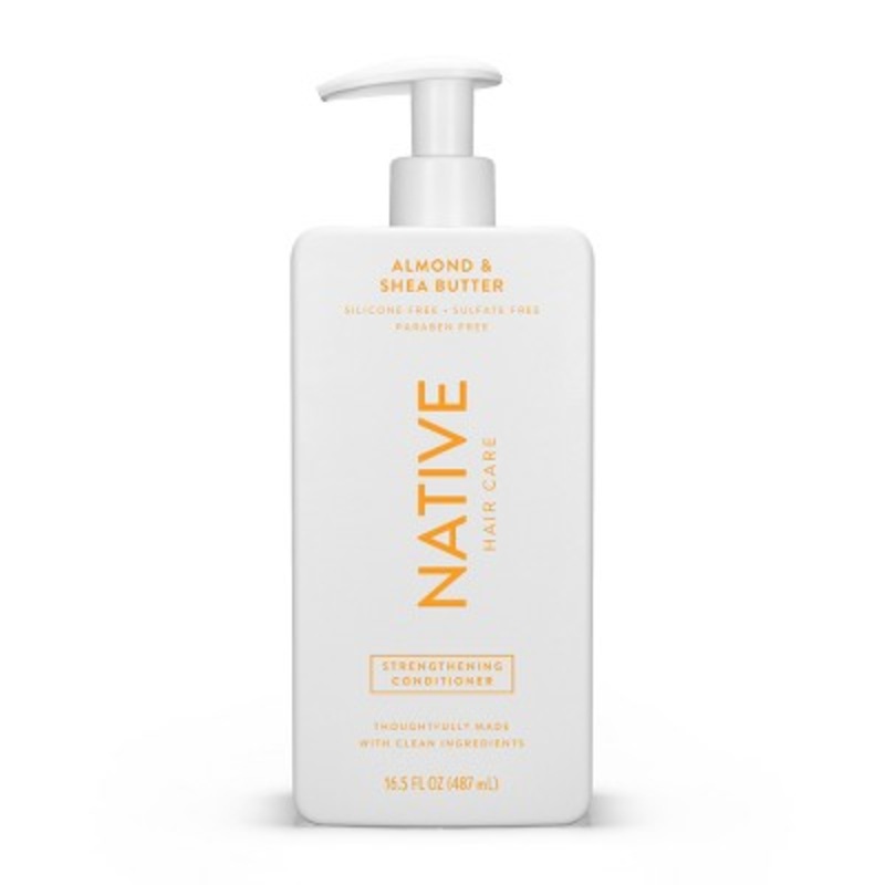 Native Almond & Shea butter Strengthening Vegan Conditioner Sulfate, Paraben and Silicone Free 16.5 fl oz – New