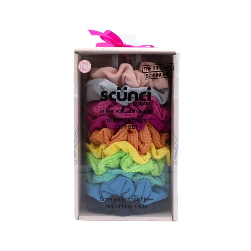 Scunci by Conair Gift Set Multi-Colored 10 Pack – New