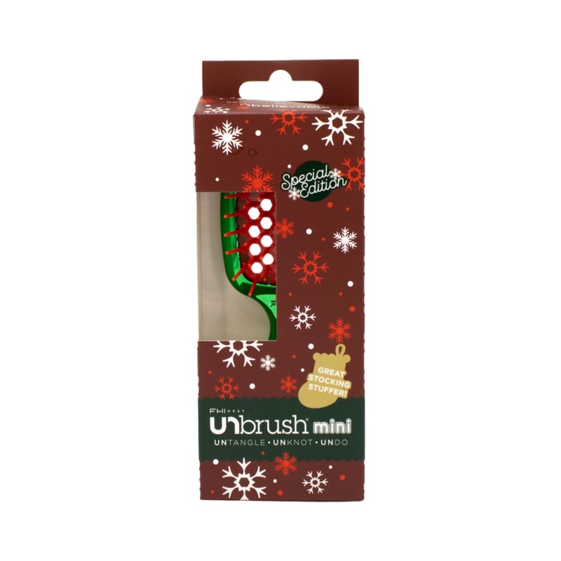 Unbrush Mini Holiday Hair Brush HOLLY – New