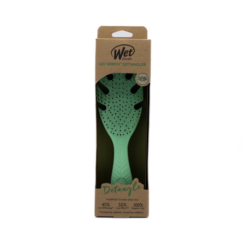 Wet Brush Go Green Detangler Hair Brush GREEN – New