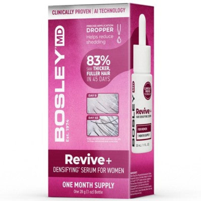 BosleyMD Revive + Densifying Hair Regrowth Serum for Women 1 fl oz – Imperfect Box