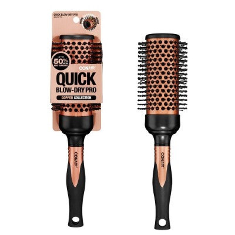 Conair Copper Pro Air Thermal Nylon Bristle Round Brush Lrg – Imperfect Box