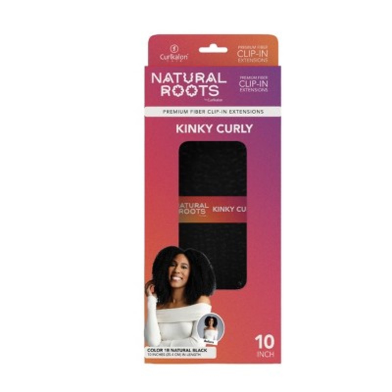 Curlkalon Kinky Curly 10 inch Clip-In Natural Black Hair Extension 9ct – Imperfect Box