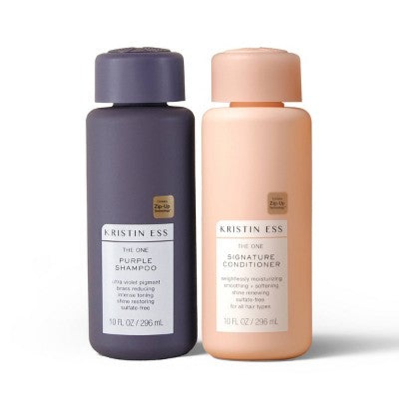 Kristin Ess Color Safe Purple Shampoo + Signature Conditioner Set 20 fl oz – New