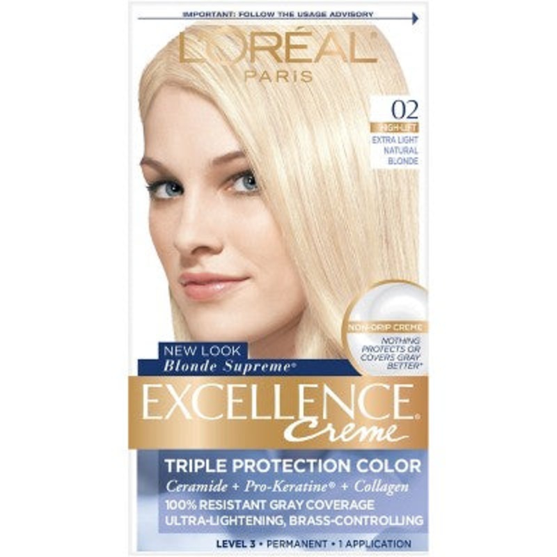 L’Oreal Paris Excellence Triple Protection 6.3 fl oz 02 Extra Light Natural Blonde 1 Kit – New