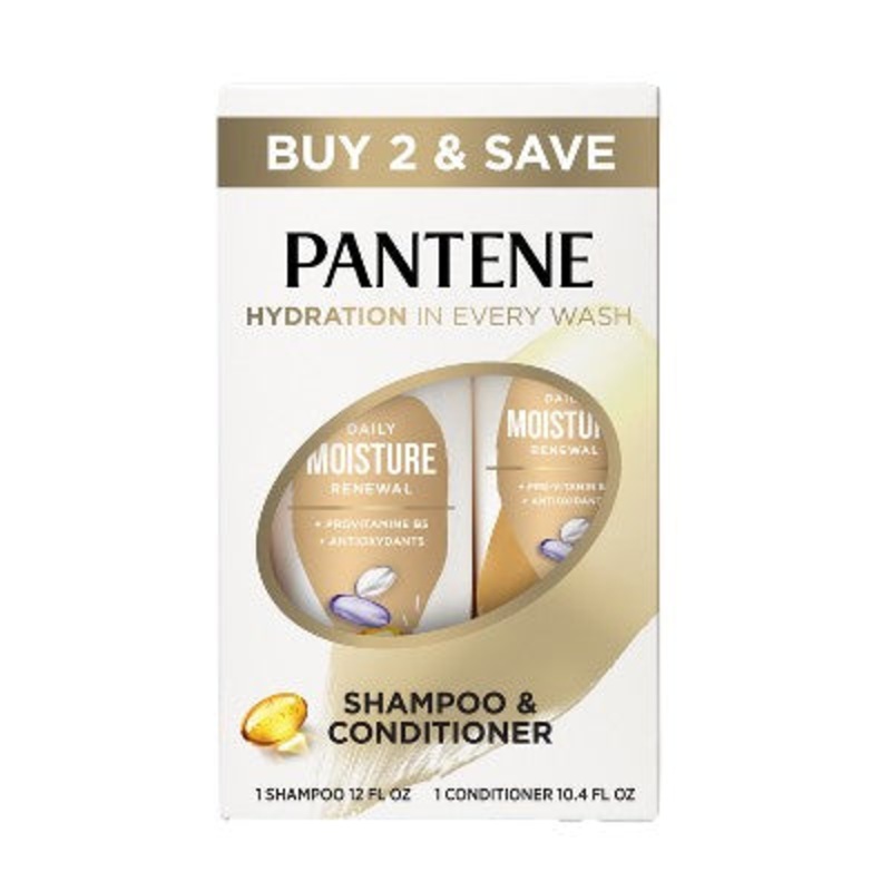Pantene Pro-V Daily Moisture Renewal Shampoo and Conditioner Bundle 22.4 fl oz – Imperfect Box