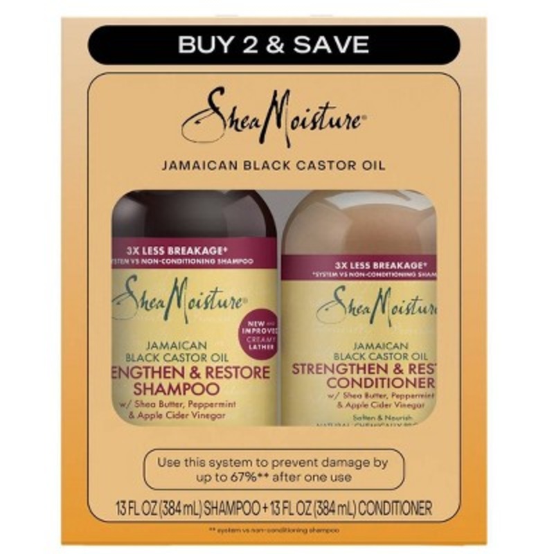 SheaMoisture Shampoo & Conditioner Bundle for Damaged Hair 26oz/2pk – Missing Box