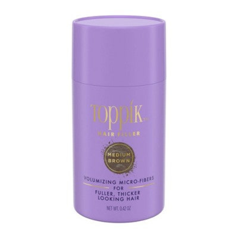 Toppik Hair Filler Volumizing Micro-Fibers – Medium Brown 0.42oz – Imperfect Container