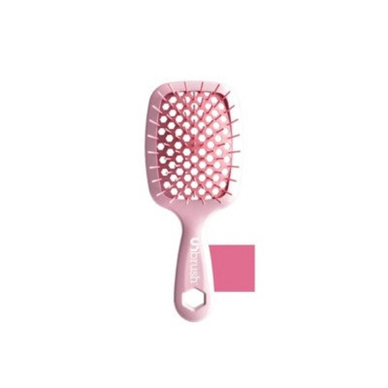 UNbrush Mini Pastel Detangling Hair Brush Peony Light Pink – New