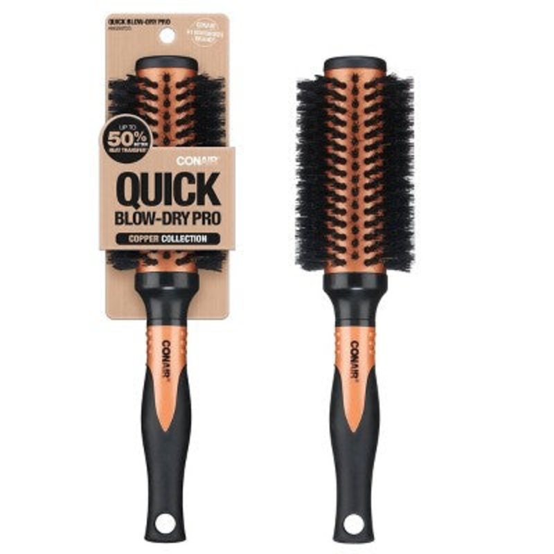Conair Copper Pro Mixed Boar Bristle Round Hair Brush – Imperfect Box