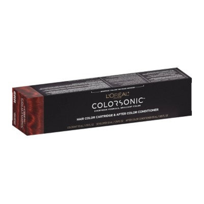 L’Oreal Paris Colorsonic Permanent Hair Color Cartridge Light Brown Intense Red 6RR – Imperfect Box