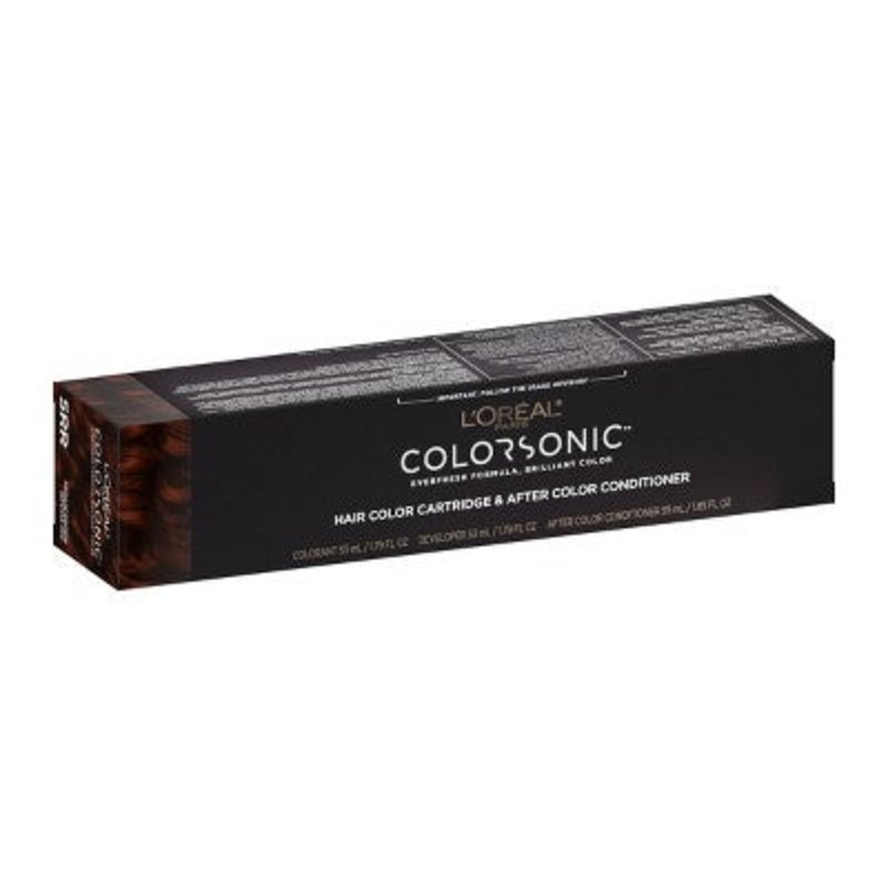 L’Oreal Paris Colorsonic Permanent Hair Color Cartridge  Medium Brown Intense Red 5 RR – Imperfect Box