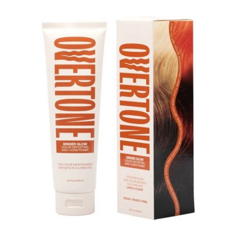 Overtone Ginger Glow Daily Conditioner- Semi-Permanent Copper 4.5 oz – New