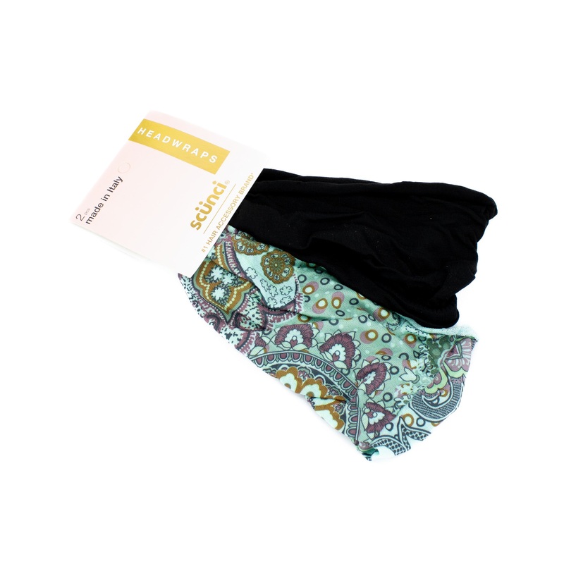 Scunci No Damage Seamless Headwraps Solid & Paisley – New