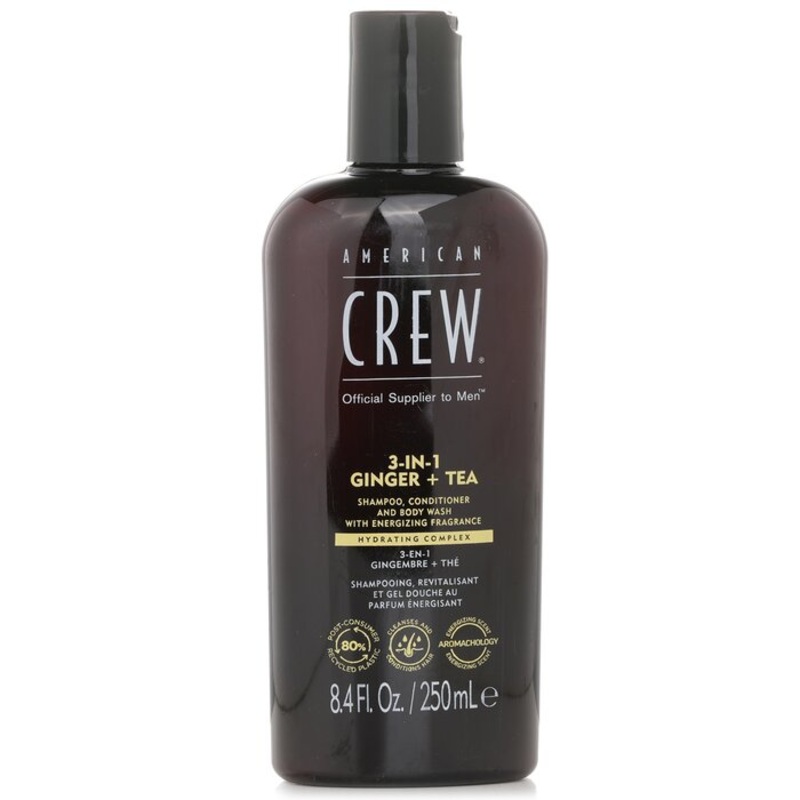 3-in-1 Ginger + Tea Shampoo, Conditioner And Body Wash Size: 250ml/8.4oz Weight: 0.29KG