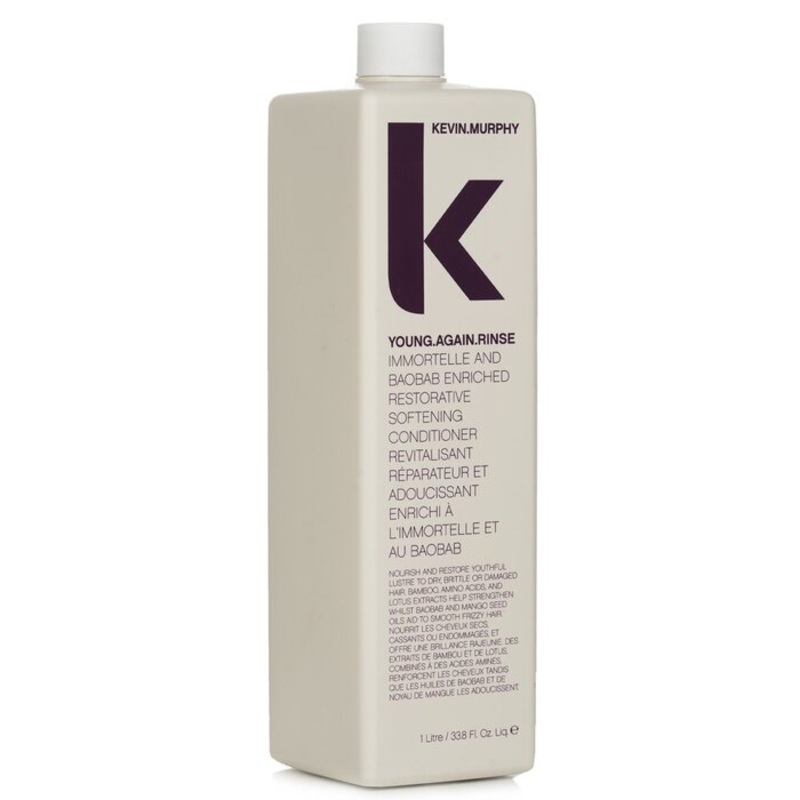 Young.Again.Rinse (Immortelle and Baobab Infused Restorative Softening Conditioner – To Dry, Brittle or Damaged Hair) Size: 1000ml/33.8oz Weight: 1.10KG