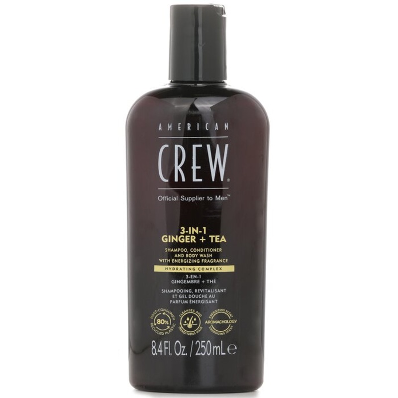 3-in-1 Ginger + Tea Shampoo, Conditioner And Body Wash – 250ml/8.4oz
