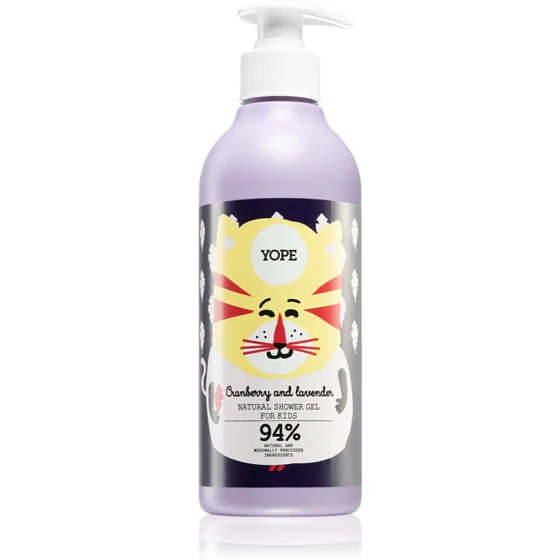 Yope Cranberry & Lavender Natural Shower Gel for kids 400 ml