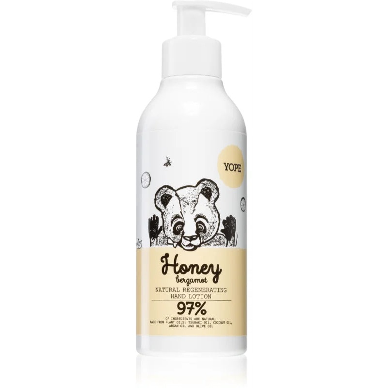 Yope Honey & Bergamot regenerating hand lotion 300 ml