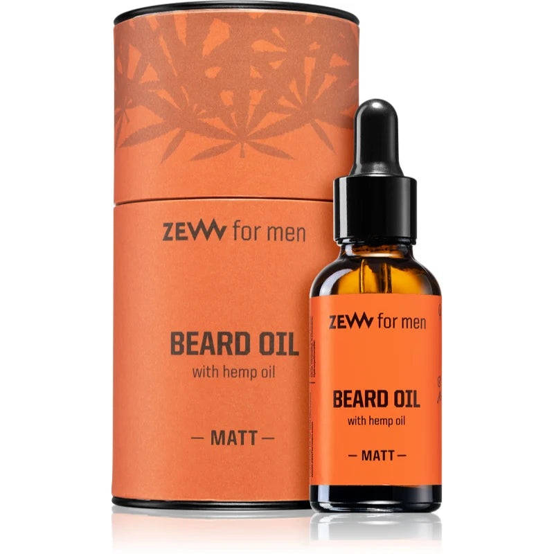 Zew For Men Beard Oil with Hemp Oil Matt 30 ml